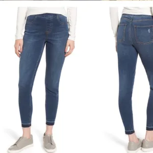 Spanx distressed skinny jeans size Medium Pullon