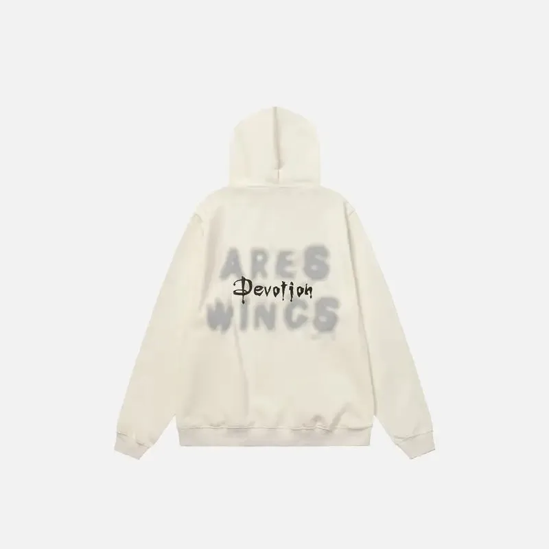 Spider Y2K Graphic Print Hoodie for Stylish Streetwear