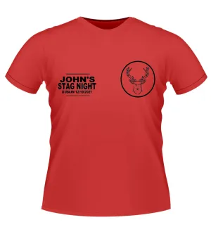 Stag Party 'Stag' Personalised T-shirt