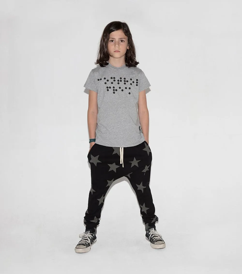 STAR BAGGY PANTS,Black