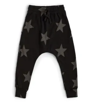 STAR BAGGY PANTS,Black