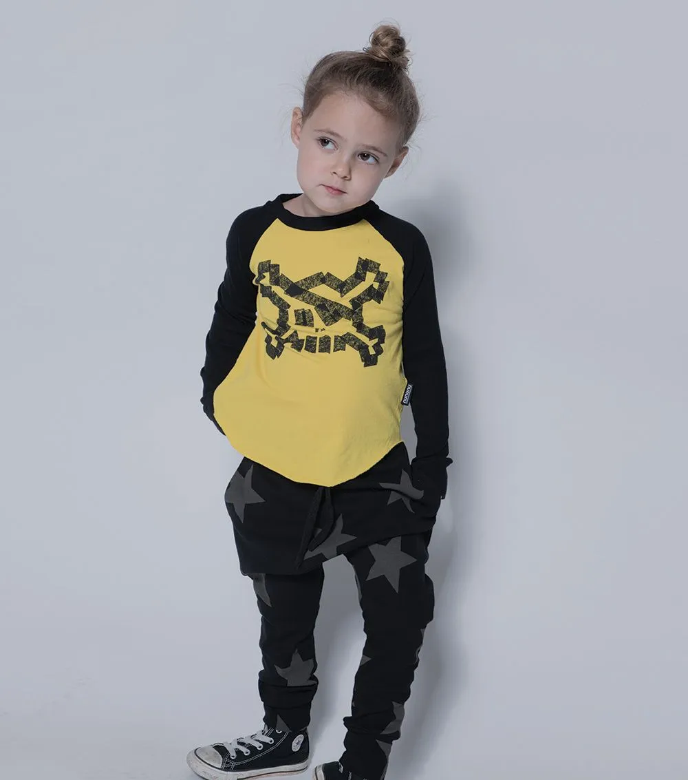 STAR BAGGY PANTS,Black