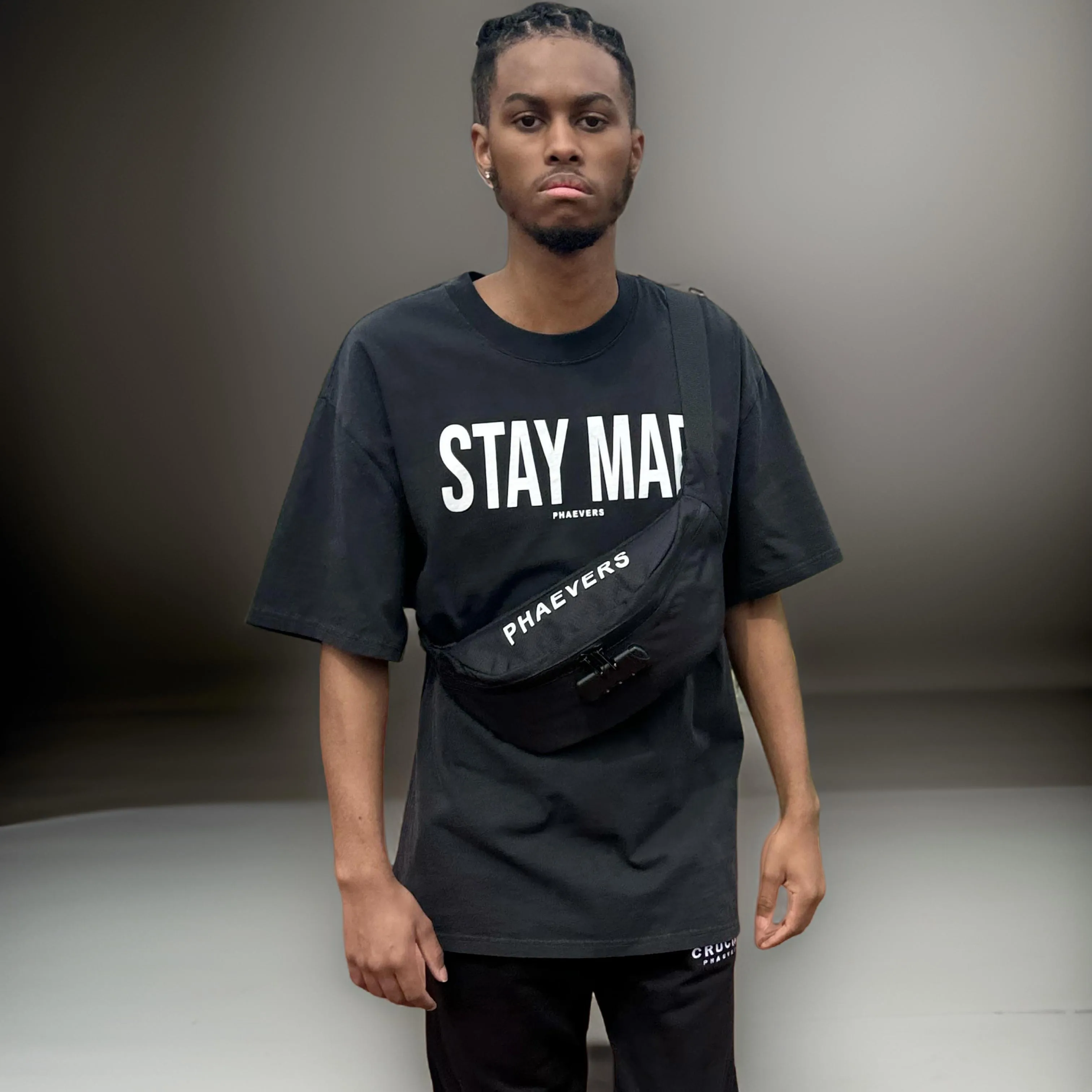 STAY MAD Oversized Faded T-Shirt