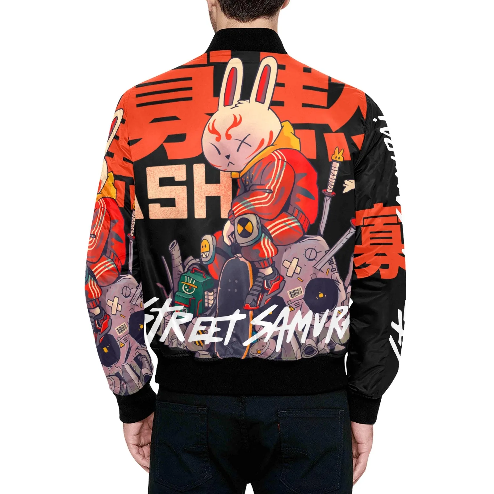 Street Samurai Quilted Bomber Jacket