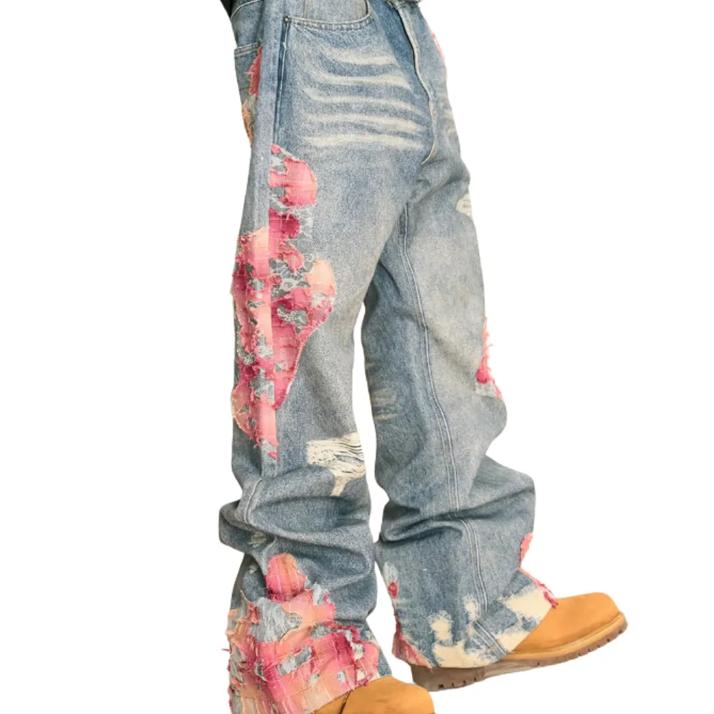 Street Sunset Patchwork Jeans
