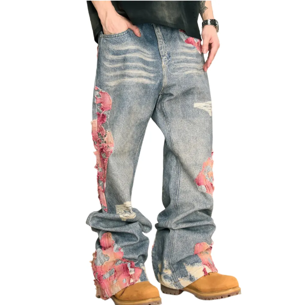 Street Sunset Patchwork Jeans