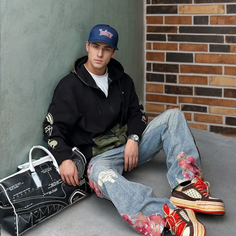 Street Sunset Patchwork Jeans