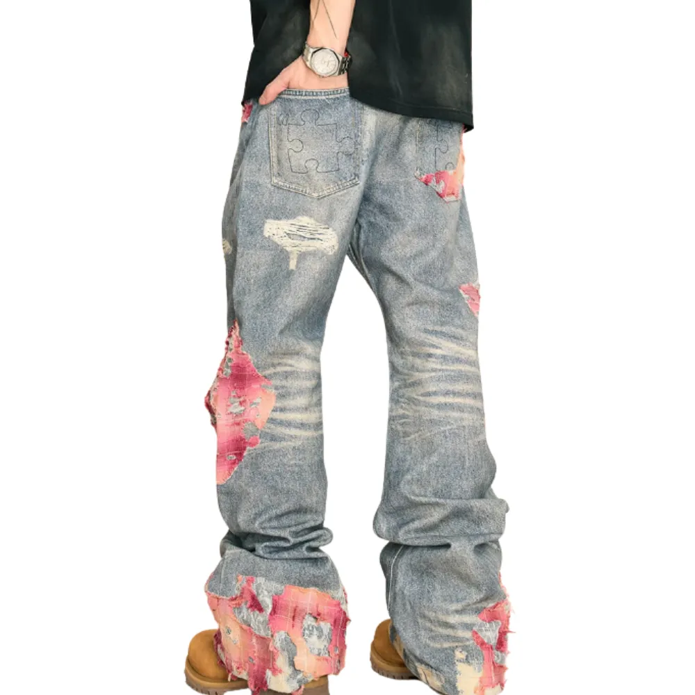 Street Sunset Patchwork Jeans