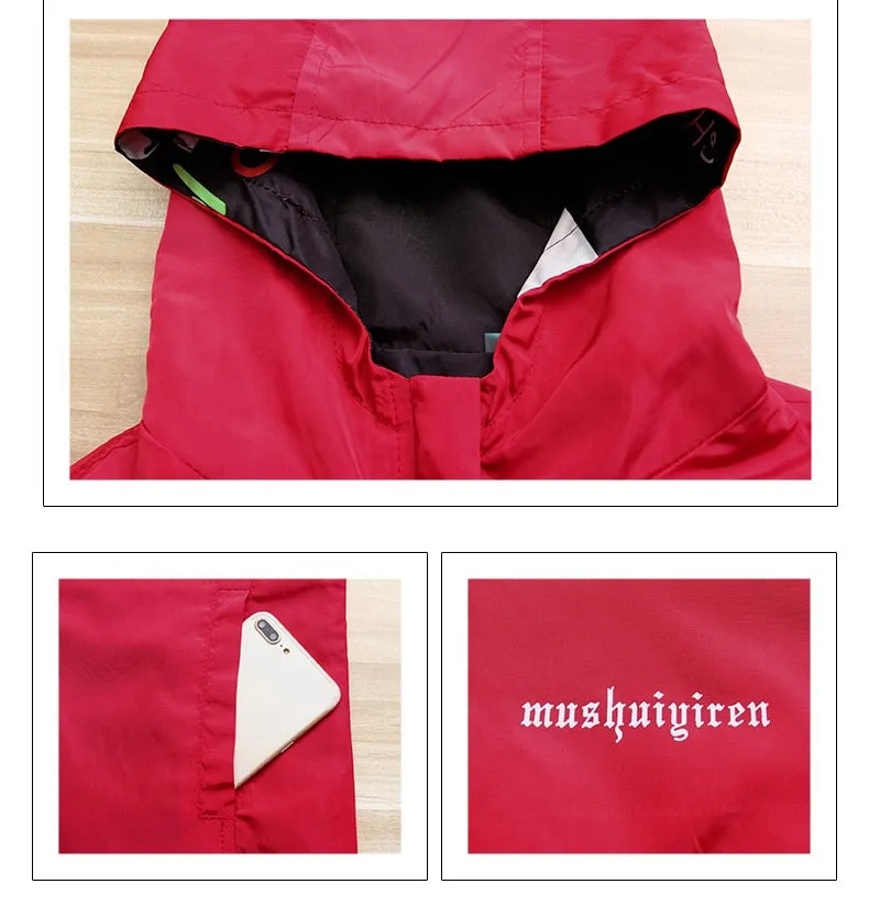 Streetwear Hooded Printed jacket