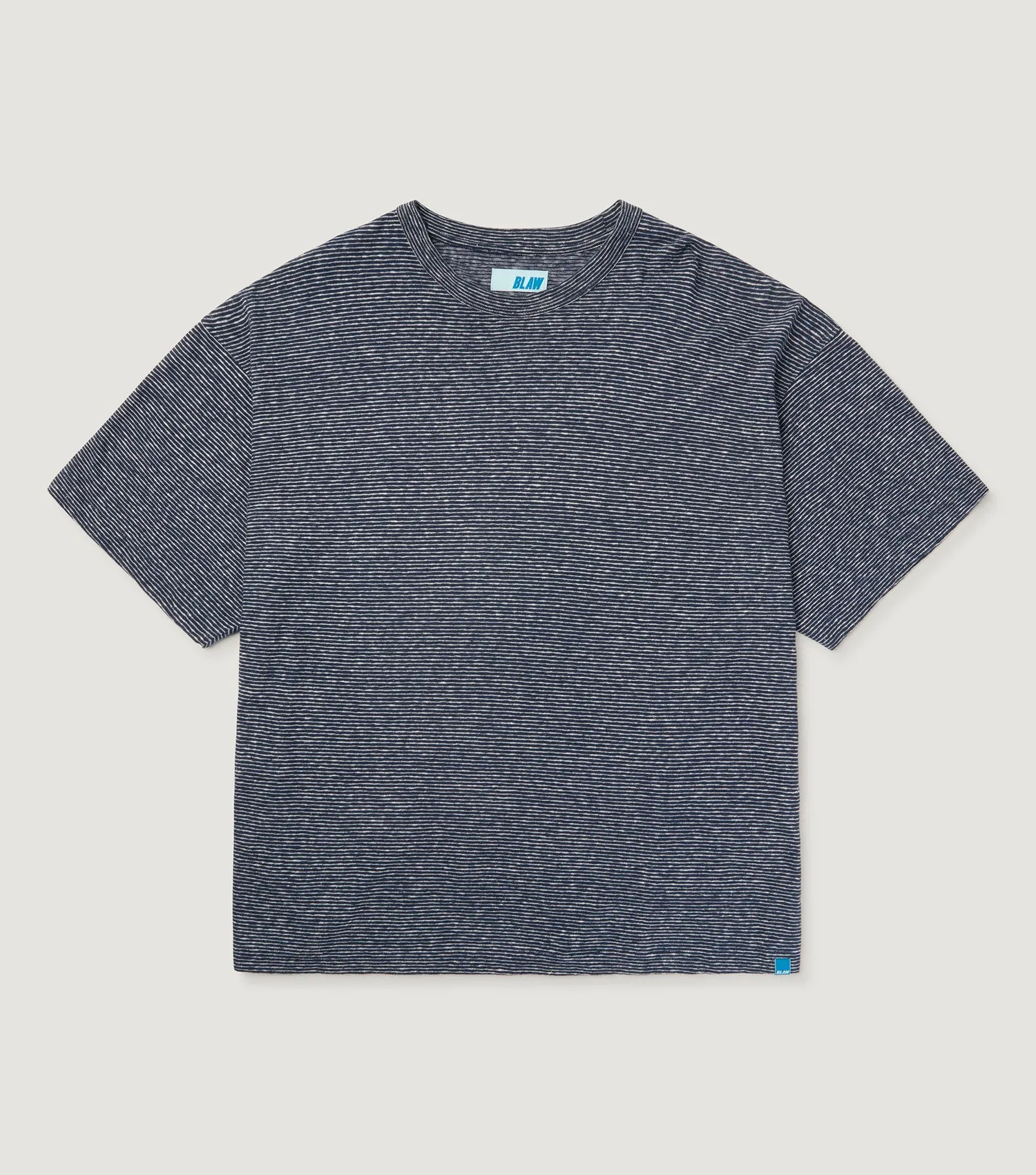 Striped Linen-Cotton T-shirt Navy