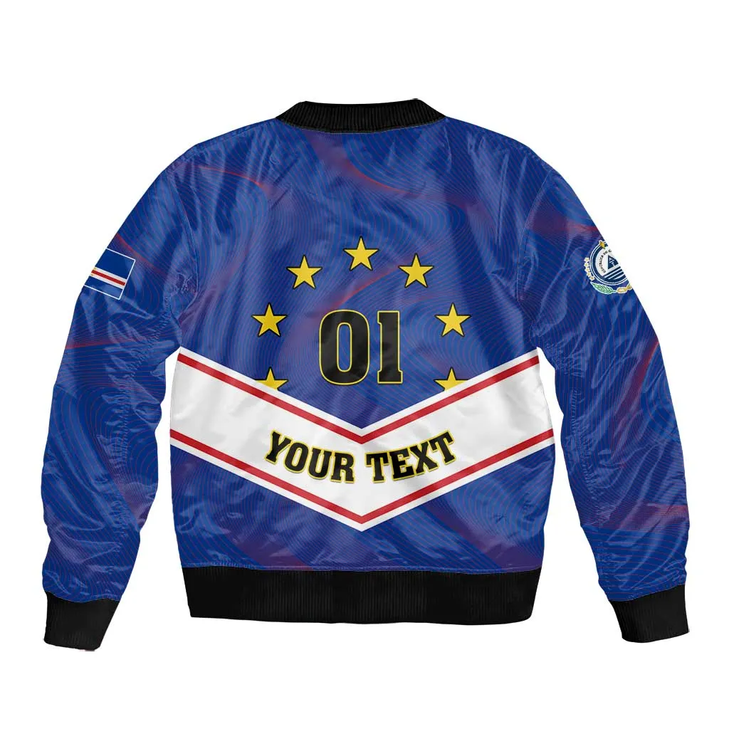 Support the Tubaroes Azuis - Cape Verde Football Bomber Jacket LT01