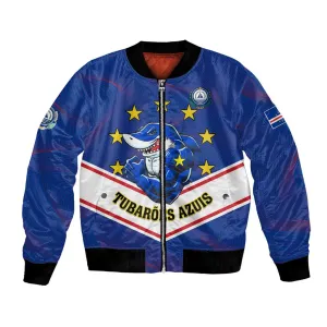 Support the Tubaroes Azuis - Cape Verde Football Bomber Jacket LT01
