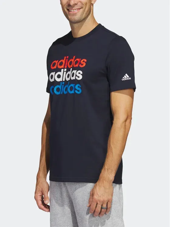 T-SHIRT ADIDAS UOMO MULTI LINEAR SPORTSWEAR GRAPHIC