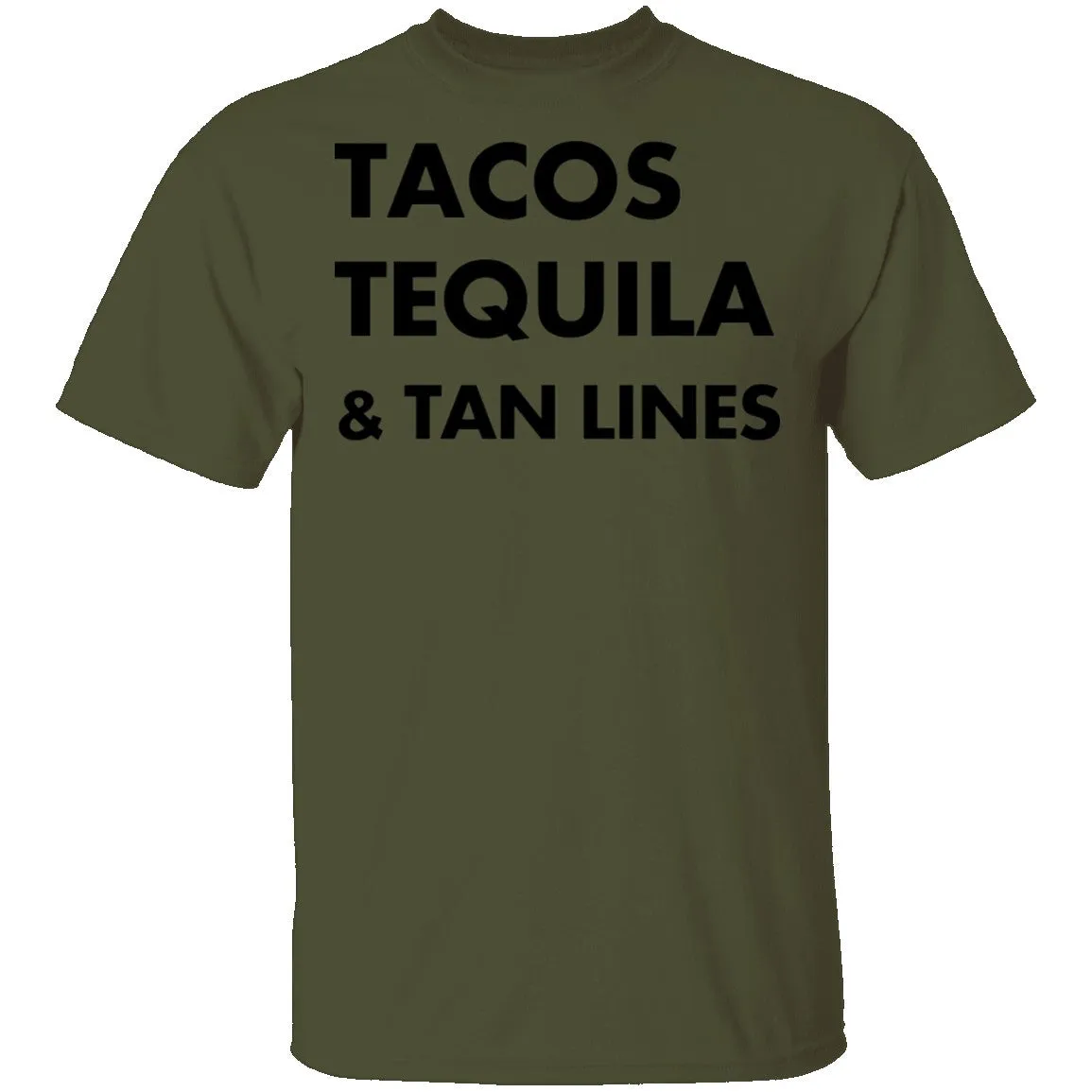 Tacos Tequila and Tan Lines T-Shirt