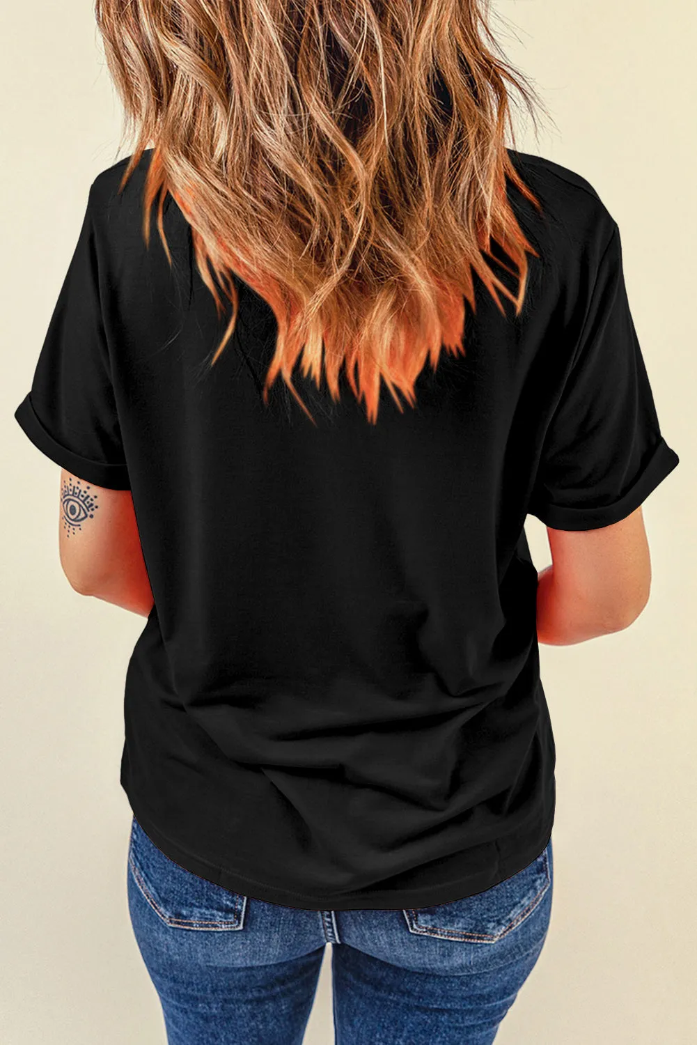 Teach Graphic Round Neck Short Sleeve T-Shirt