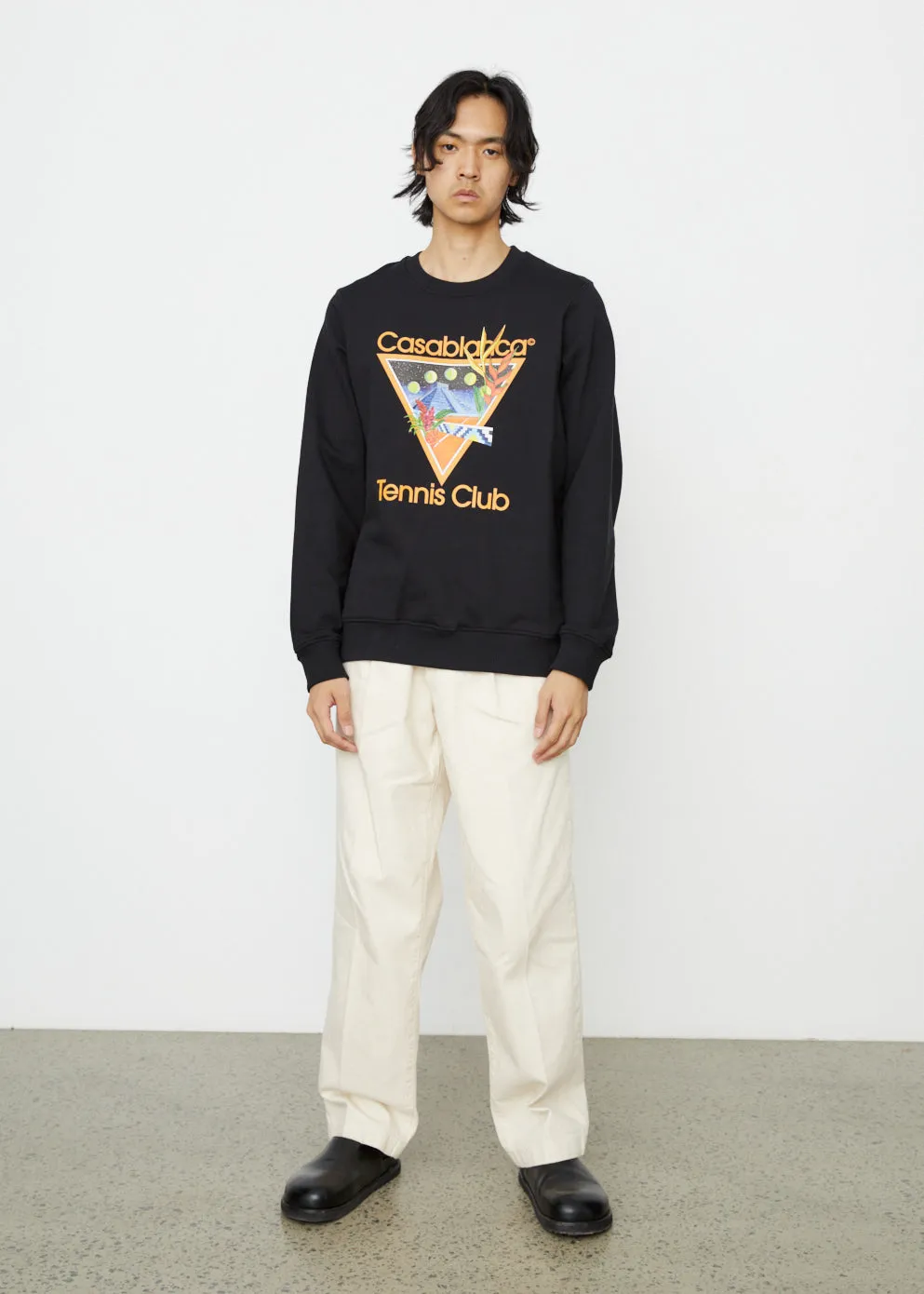 Tennis Club Icon Printed Sweatshirt