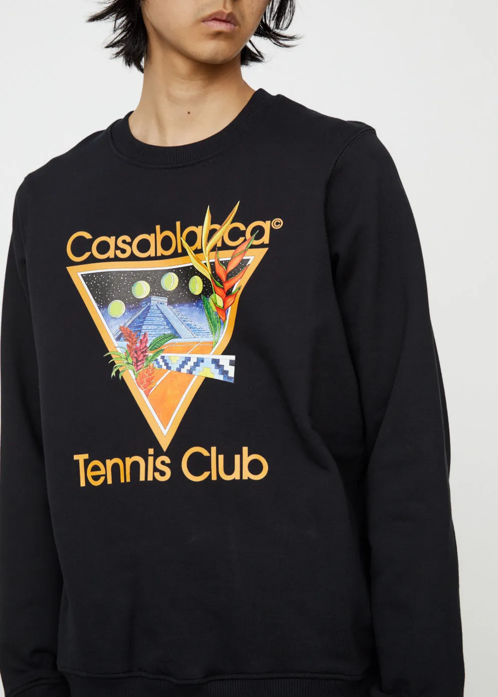 Tennis Club Icon Printed Sweatshirt