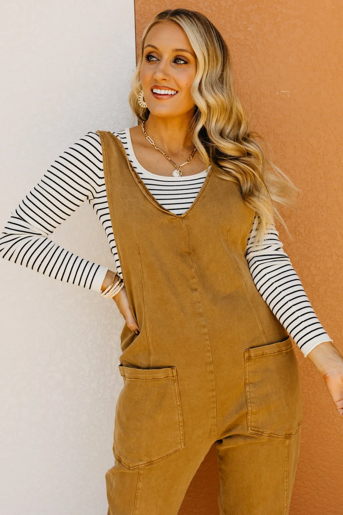 The Holland Adjustable Denim Jumpsuit
