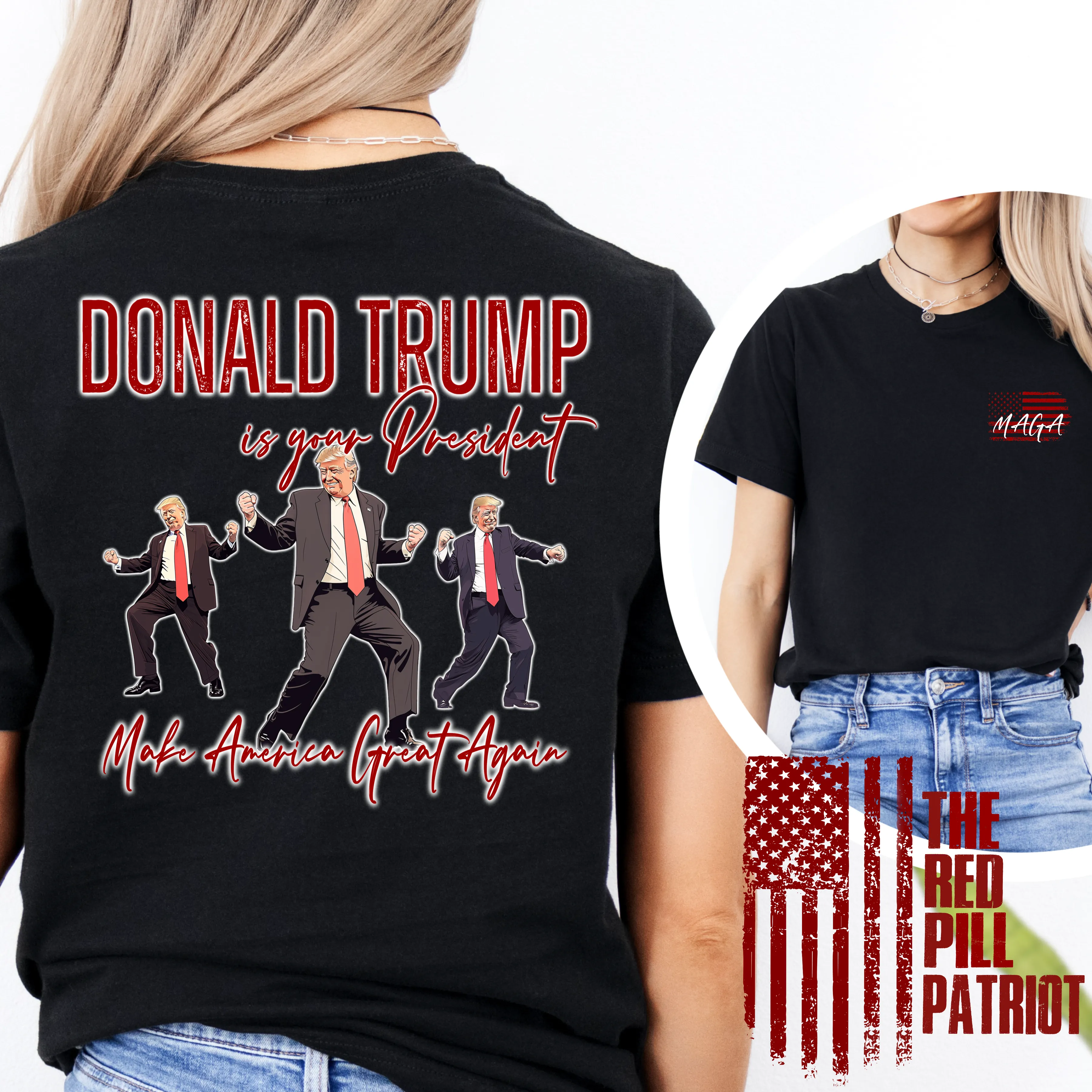 (THE RED PILL PATRIOT) DANCING MAGA TRUMP