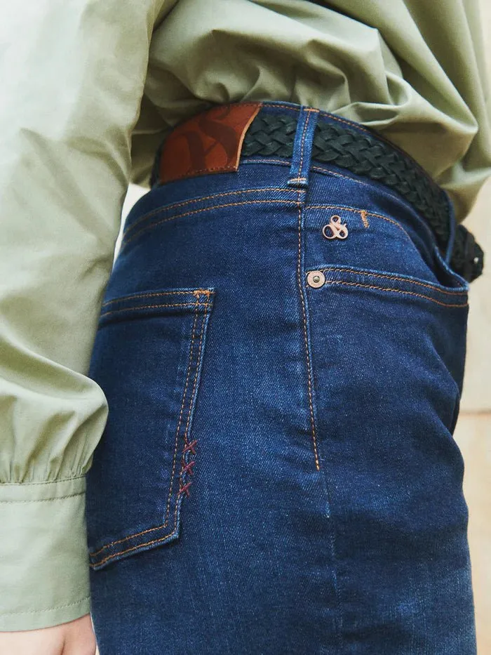 The Sky Straight Jeans with Exposed | Beaten Blue
