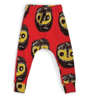 THE WARRIORS BAGGY PANTS,RED