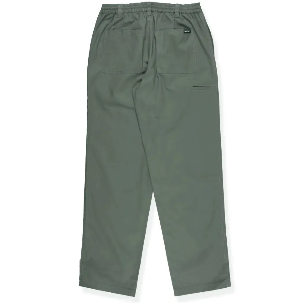 Theories Dark Moss Stamp Lounge Pants