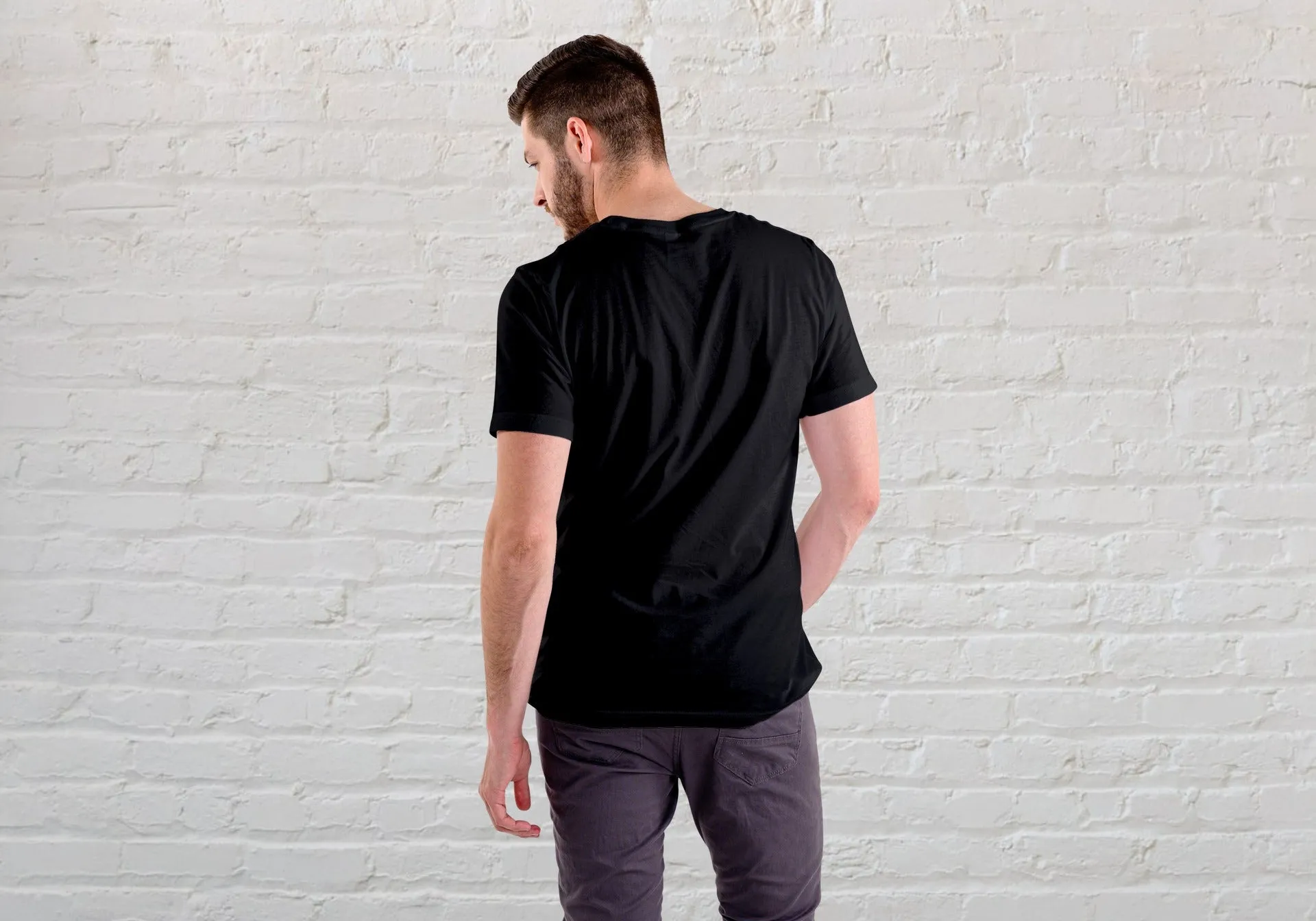Think Outside the Box Black Regular Fit Men’s T-Shirt