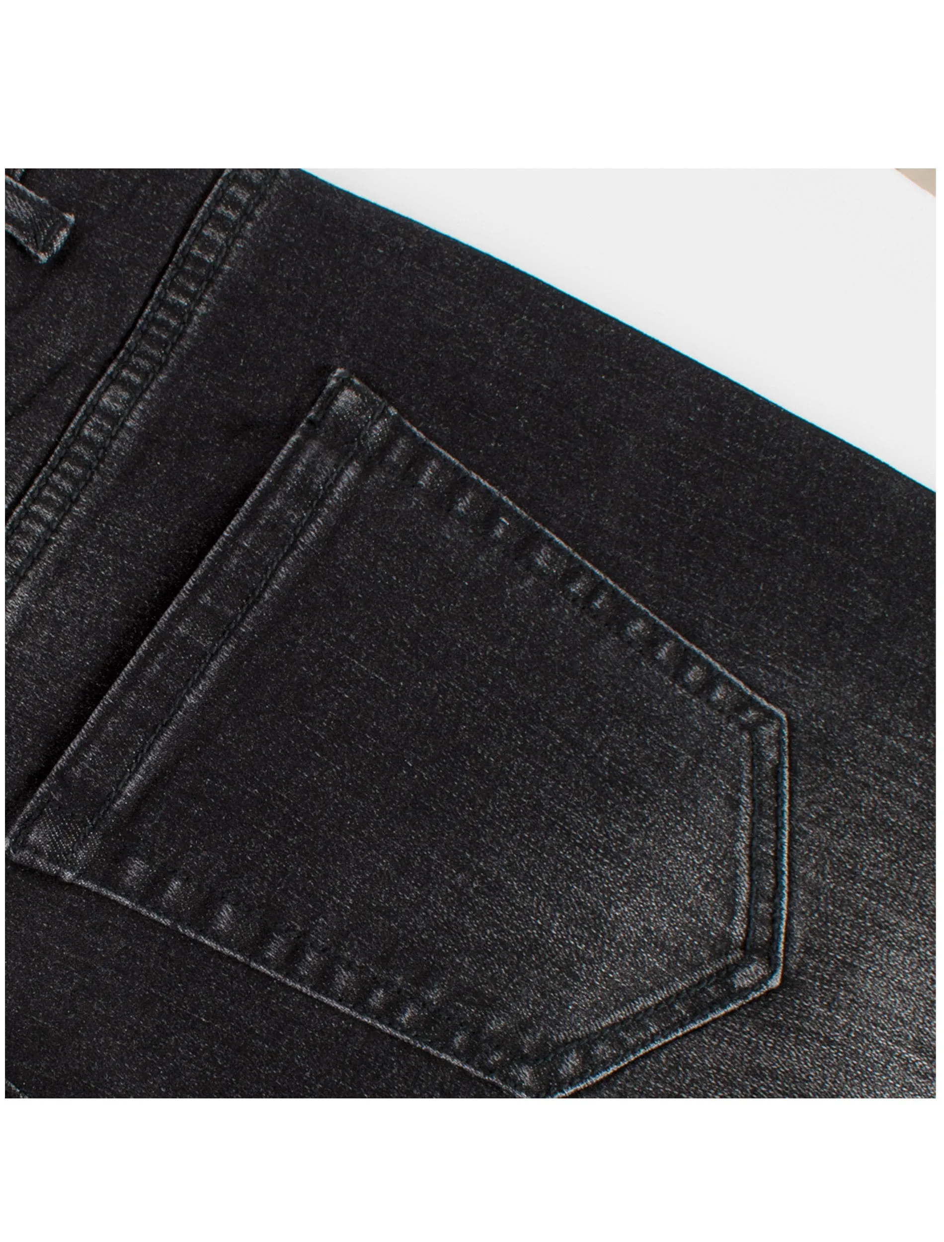 Tigger Motif on Skinny black denim
