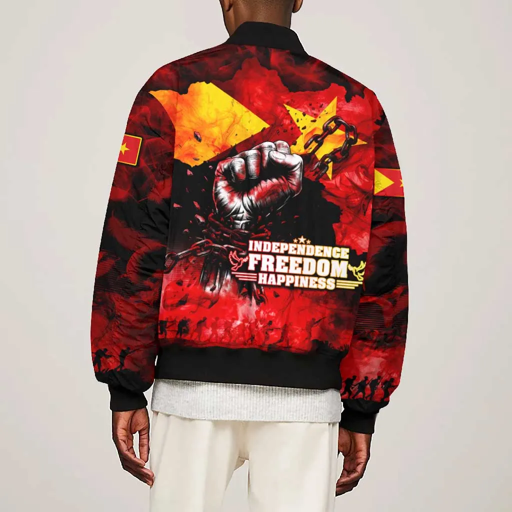 Tigrayans Independence Bomber Jacket I Stand with Tigray - Fist of Freedom DT02