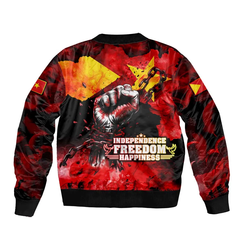 Tigrayans Independence Bomber Jacket I Stand with Tigray - Fist of Freedom DT02