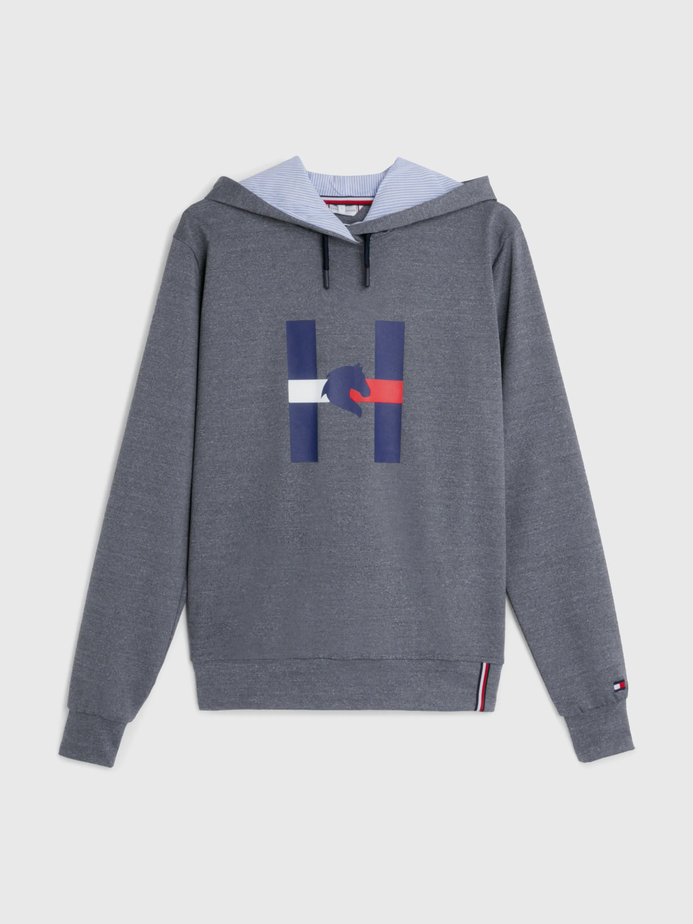Tommy Hilfiger Graphic sport Hoody in Grey melange