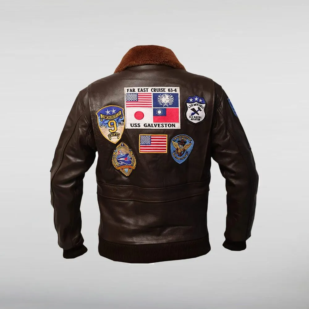 Top Gun Tom Cruise Leather Jacket