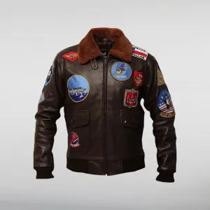 Top Gun Tom Cruise Leather Jacket