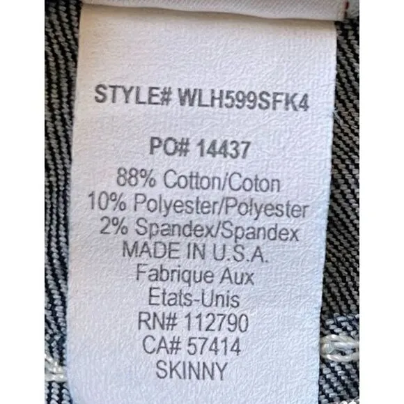 True Religion Big T Mid Rise with Flaps Skinny Jeans in Dark Blue Wash, Size 29