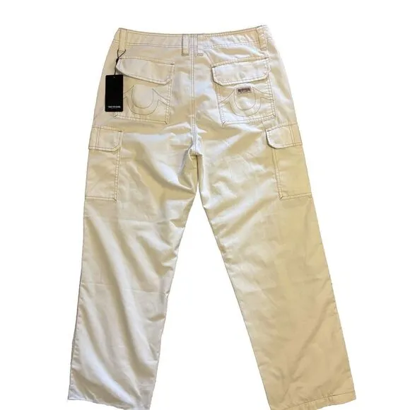 True Religion Military Cargo Jean Pants  32X30 Urban Hip Hop Retro Skate‎ Street
