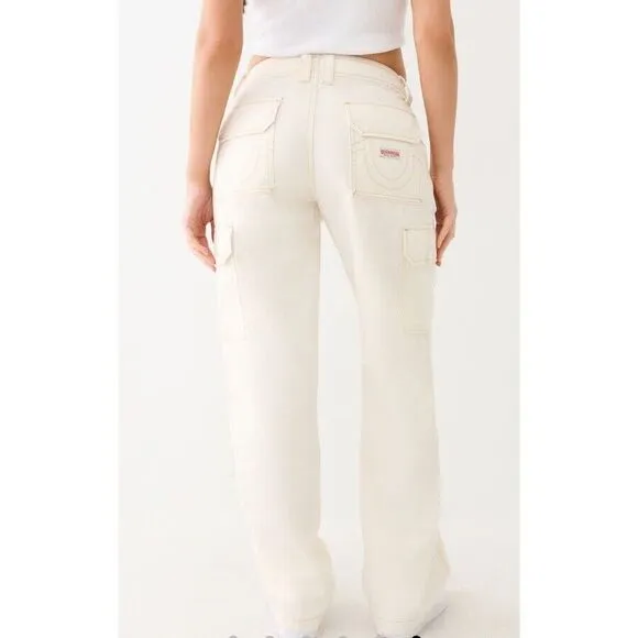 True Religion Military Cargo Jean Pants  32X30 Urban Hip Hop Retro Skate‎ Street