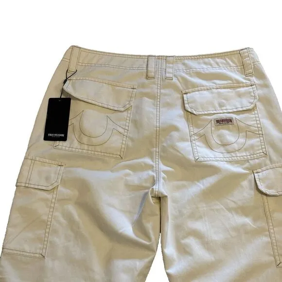 True Religion Military Cargo Jean Pants  32X30 Urban Hip Hop Retro Skate‎ Street