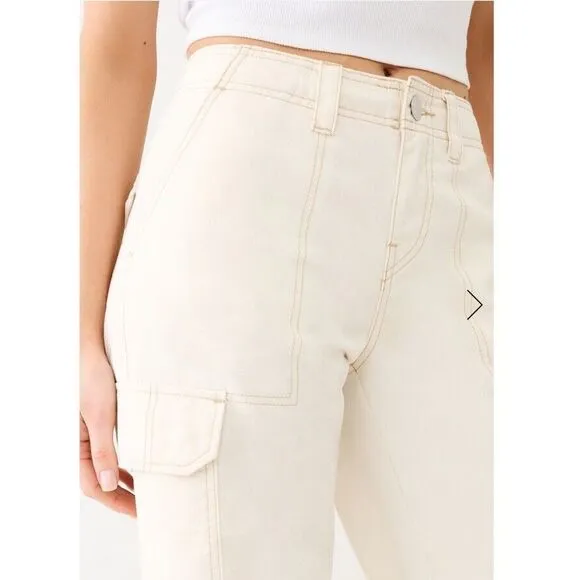 True Religion Military Cargo Jean Pants  32X30 Urban Hip Hop Retro Skate‎ Street