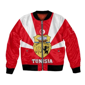 Tunisia Independence Day Bomber Jacket with Coat of Arms and Flag Style LT01
