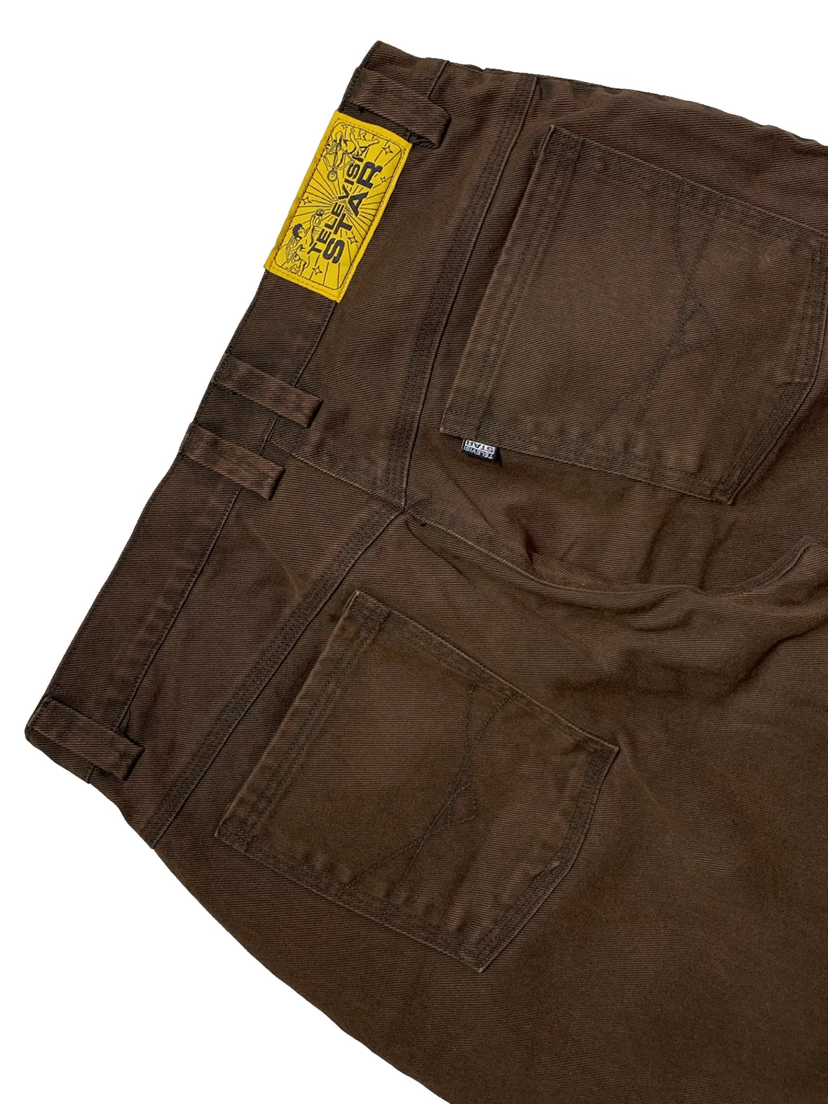 TVS SHELBY DENIM PANTS - CHOCOLATE VX1