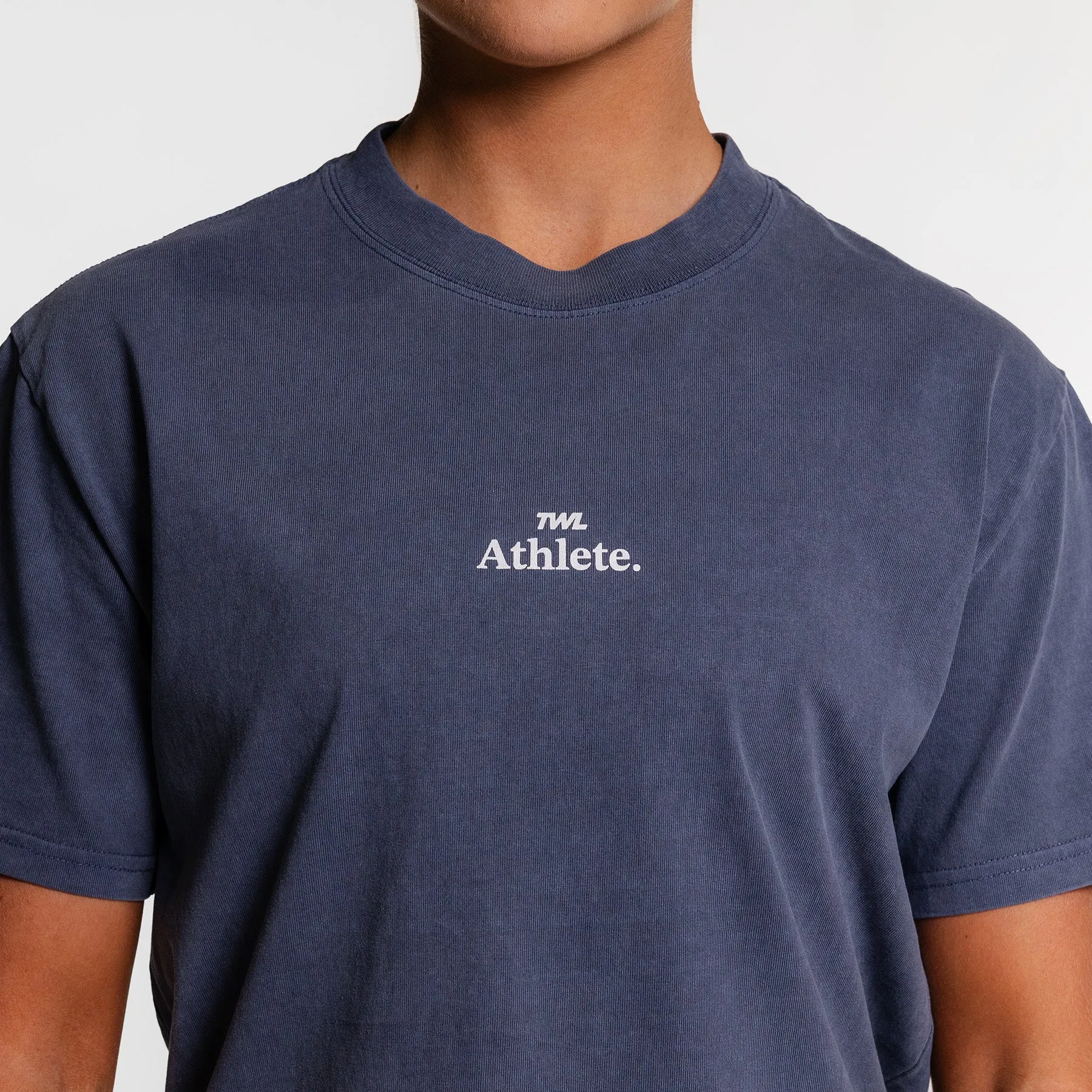 TWL - LIFESTYLE OVERSIZED T-SHIRT - Y2K - ATHLETE - FADED INDIGO