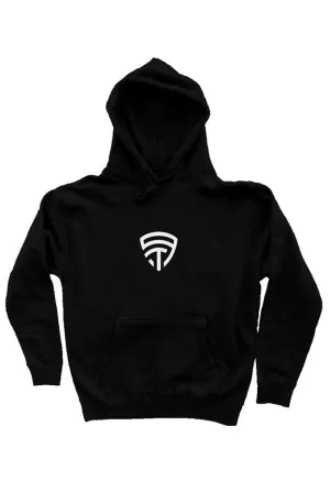 Unisex Pullover Hoodie Black/White