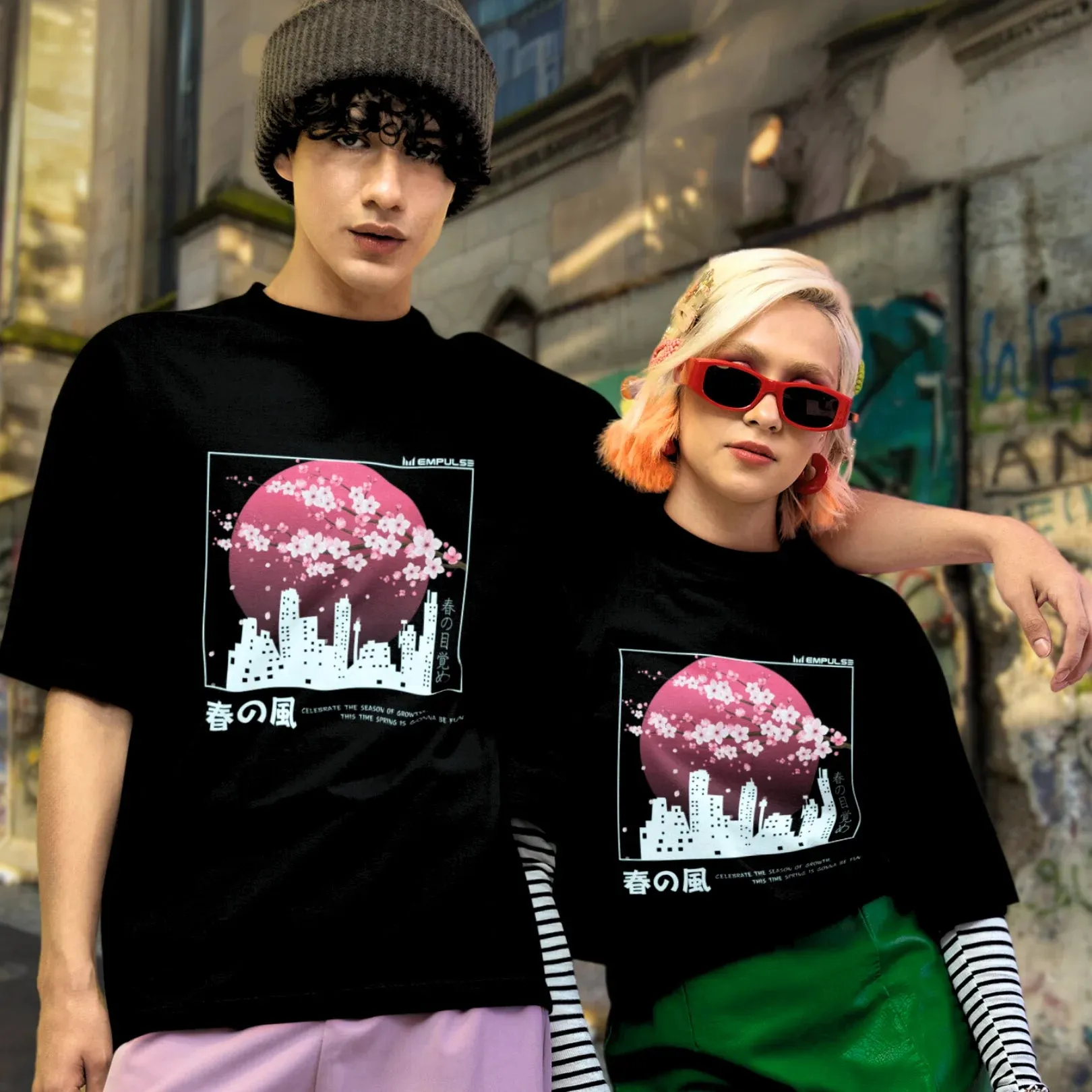 Urban Streets - Sakura Dream Oversized Tshirt