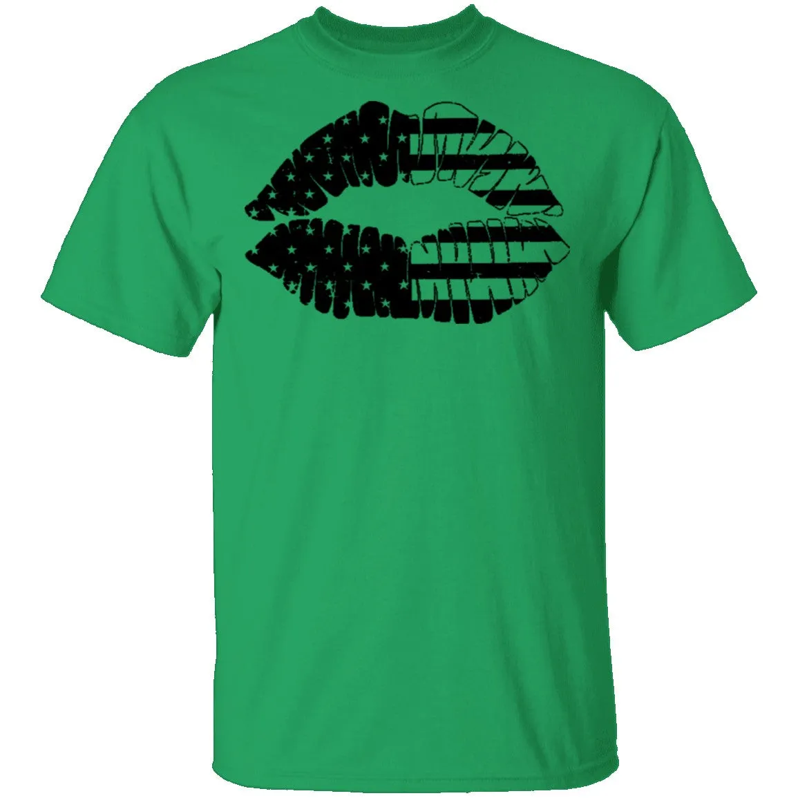 Us Flag Lips T-Shirt