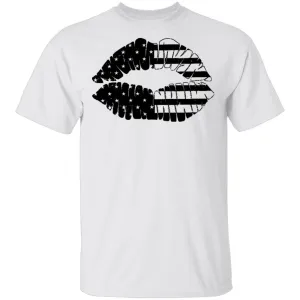 Us Flag Lips T-Shirt