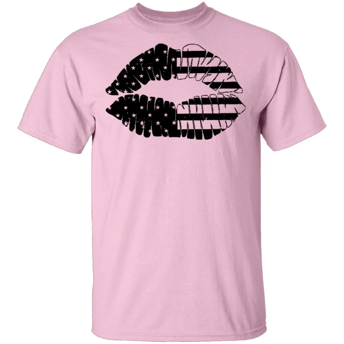 Us Flag Lips T-Shirt