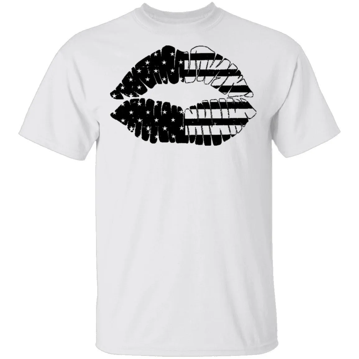 Us Flag Lips T-Shirt