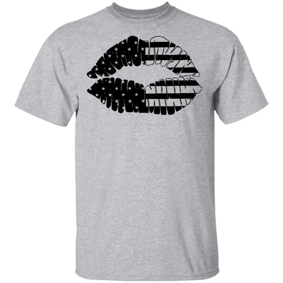 Us Flag Lips T-Shirt