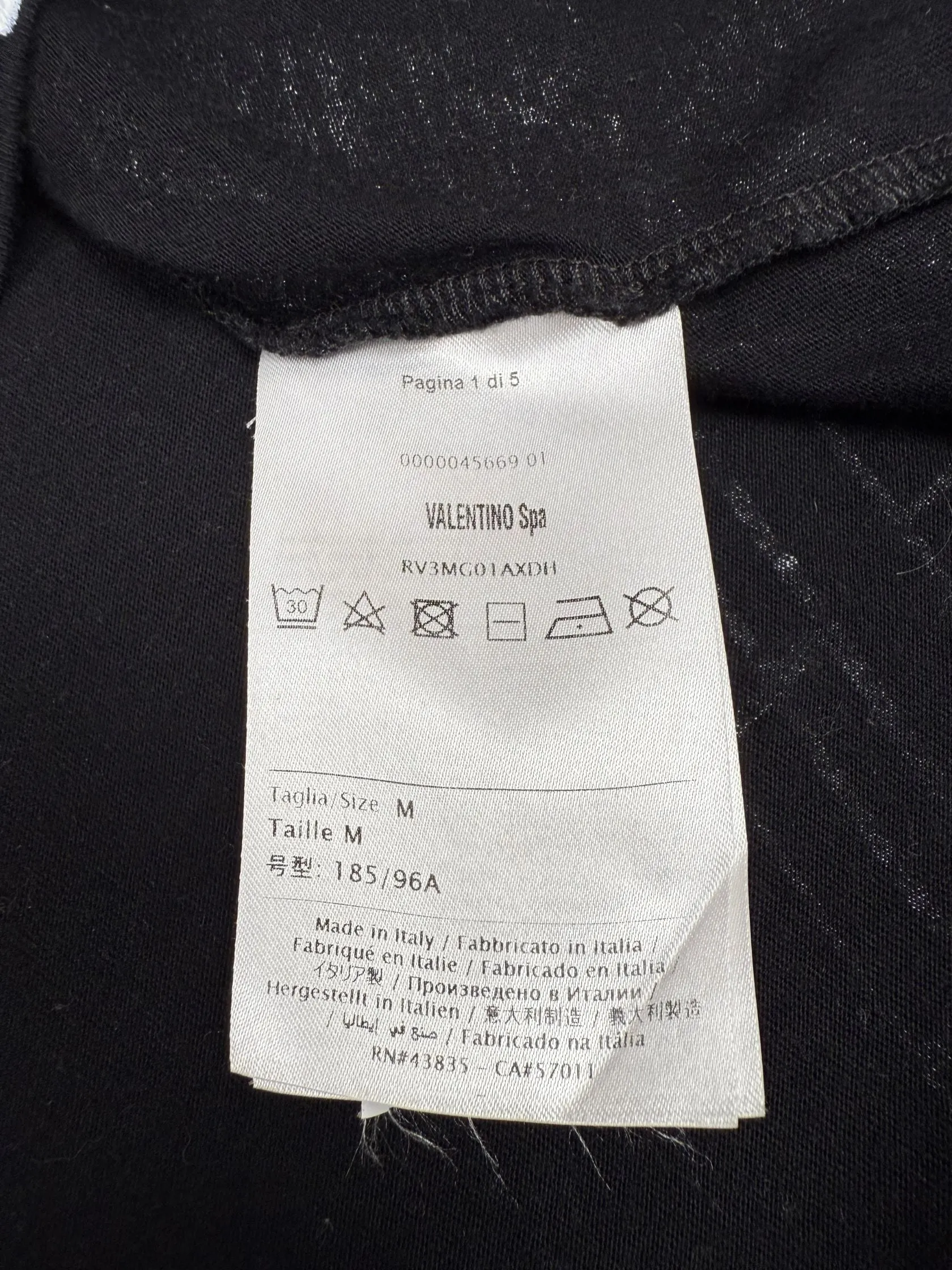 Valentino Graphic Tower Logo T-Shirt - Black