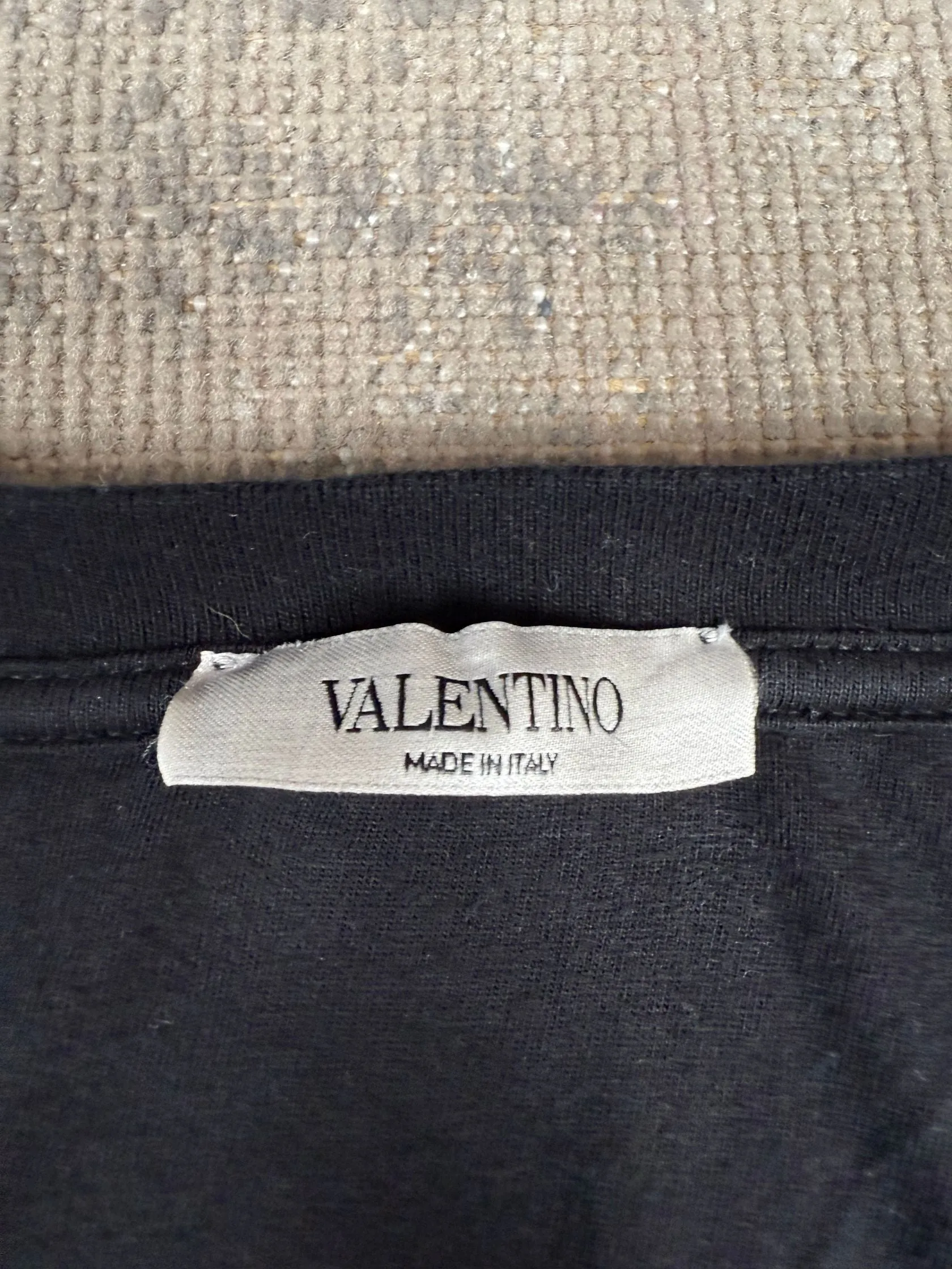 Valentino Graphic Tower Logo T-Shirt - Black